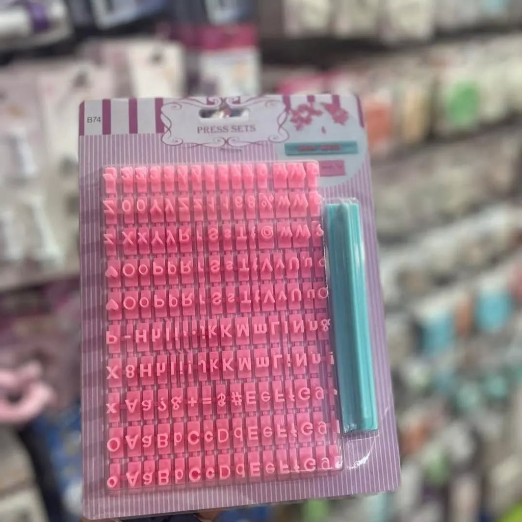 باك طوابع الحروف لعجينة الحلوى
