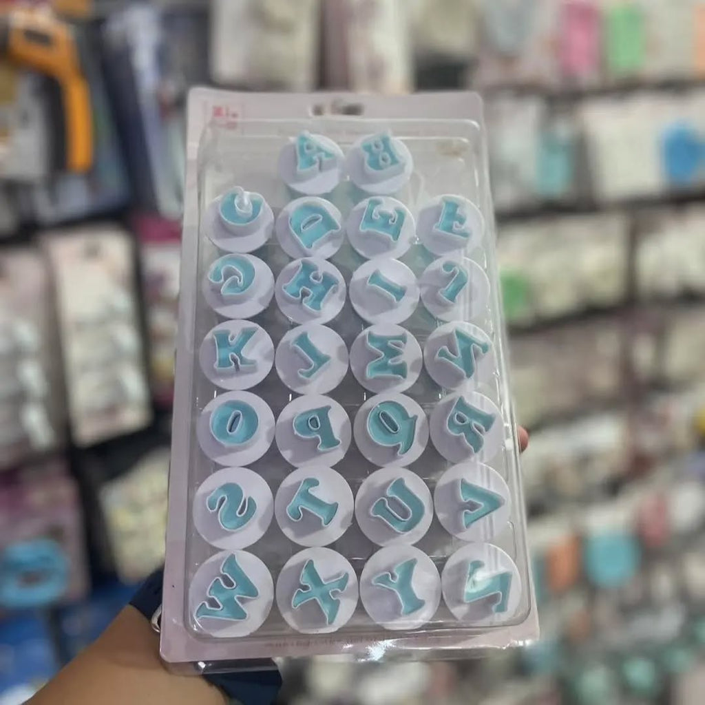 باك طوابع الحروف لعجينة الحلوى